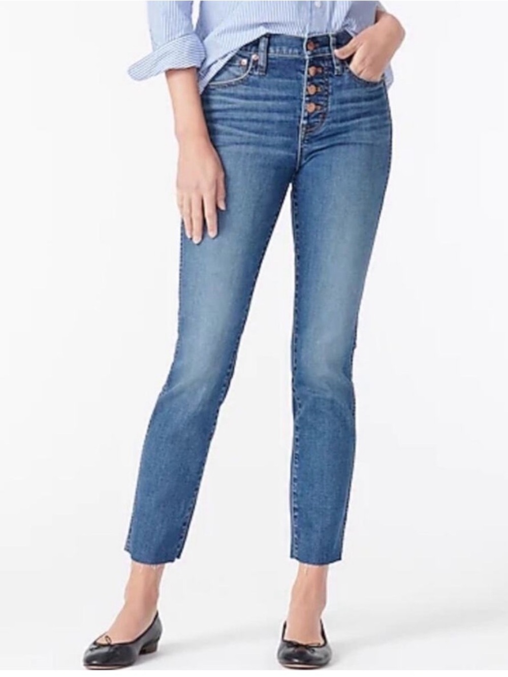 J Crew 9" Vintage Straight Jean in Cape Blue Wash Size 29